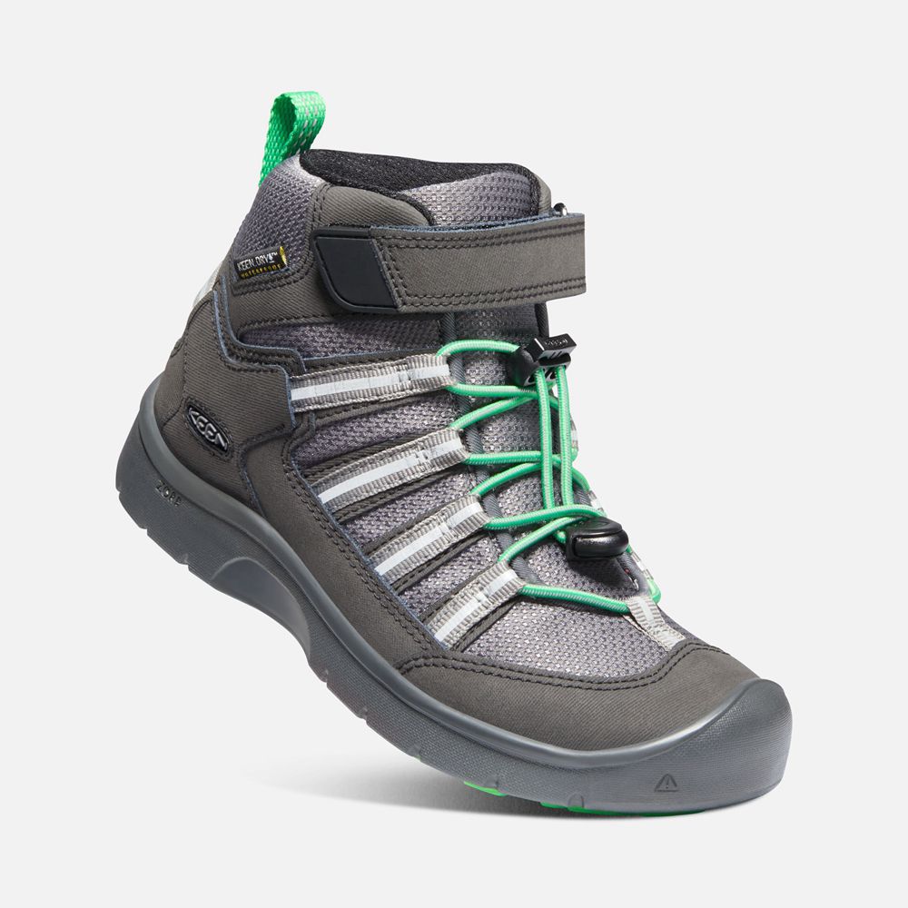 Botas de Zapatillas Keen Mexico Grises/Verdes - Niños Hikeport Ii Sport Waterproof - OC0759234